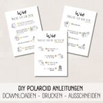 Polaroid Kamera Anleitungen (gelb) - Fujifilm Instax Mini 9