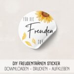 Freudentränen Sticker 4 cm (rund)